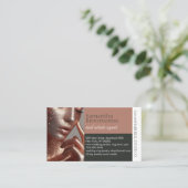 Makeup artishaar Foto fett geschrieben Visitenkarte (Stehend Vorderseite)