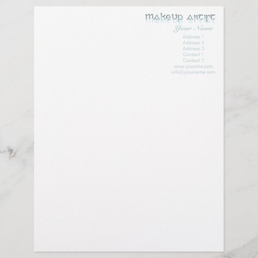MakeUp Artist 1 - Letterhead Briefkopf (Vorderseite)