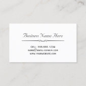 Makeup Artist - Abstraktes Muster aus klassischem  Visitenkarte (Rückseite)