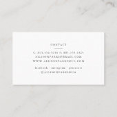 Makeup Artist / Andere Visitenkarte (Rückseite)