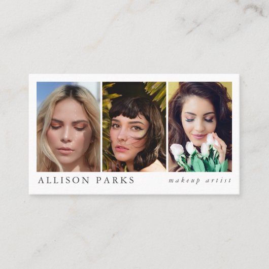 Makeup Artist / Andere Visitenkarte (Vorderseite)