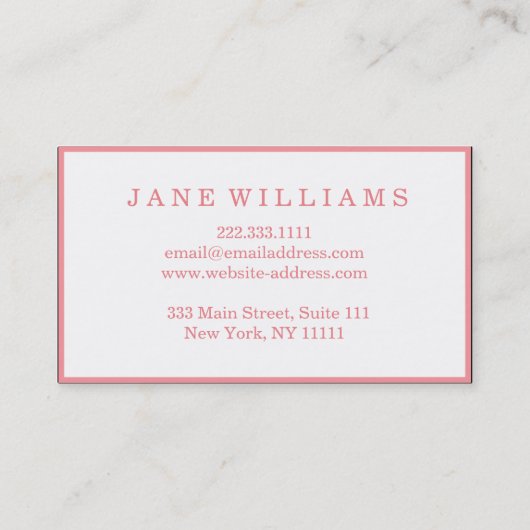 Makeup Artist Aquarell Lippen Schönheitssalon Visitenkarte (Rückseite)