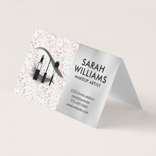 Makeup Artist | Auge Lashes | Blume in Bloom Visitenkarten (Vorderseite)