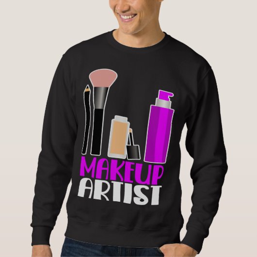 Makeup artist beautician cosmetics sweatshirt (Vorderseite)