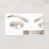 Makeup Artist Beauty Beruflich | Elegantes Gold Visitenkarte (Vorderseite)