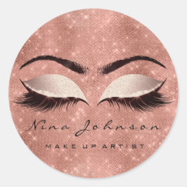 Makeup Artist Beauty Blush Spark Glitzer Lash Runder Aufkleber
