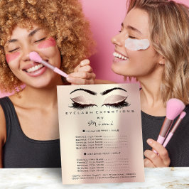 Makeup Artist Beauty Brown Lashes Flyer Rose Park