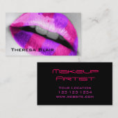 Makeup Artist Beauty Business Card Visitenkarte (Vorne/Hinten)