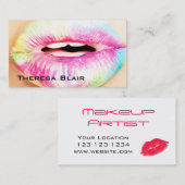 Makeup Artist Beauty Business Card Visitenkarte (Vorne/Hinten)