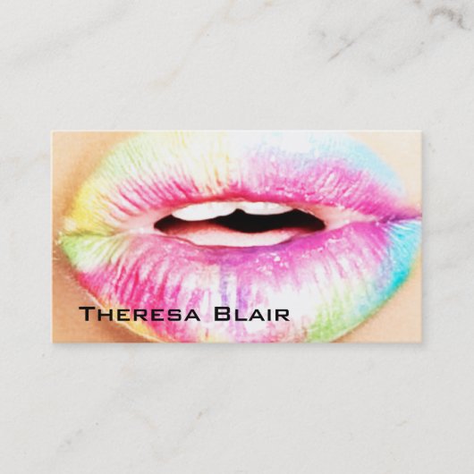 Makeup Artist Beauty Business Card Visitenkarte (Vorderseite)