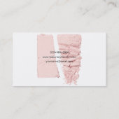 Makeup Artist Beauty Cosmetics Business Card Visitenkarte (Rückseite)