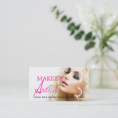 Makeup Artist Beauty Cosmetology Salon Visitenkarte (Stehend Vorderseite)