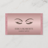 Makeup Artist Beauty Frische Pasta machen Rose Visitenkarte (Vorderseite)