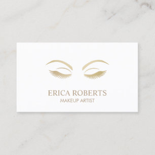 Makeup Artist Beauty Girl Schlicht Minimalistisch Visitenkarte