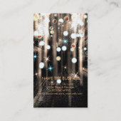 Makeup Artist Beauty Glitzer Brown Visitenkarte (Rückseite)