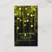 Makeup Artist Beauty Glitzer Limon gelb Visitenkarte (Rückseite)