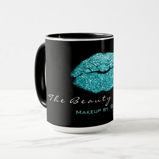 Makeup Artist Beauty Kiss Tasse (Vorderseite Links)