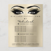 Makeup Artist Beauty Lash Glitzer Flyer Augen (Vorne)