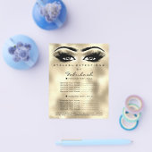 Makeup Artist Beauty Lash Glitzer Flyer Eyes Gold (Einzeln)