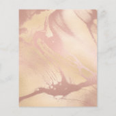 Makeup Artist Beauty Lash Gold Glitzer Flyer Marbl (Hinten)