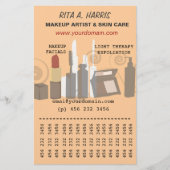 Makeup Artist Beauty Products Business Services Flyer (Vorne)