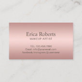 Makeup Artist Beauty Rose Loyalität Treuekarte (Rückseite)