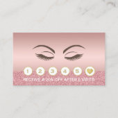 Makeup Artist Beauty Rose Loyalität Treuekarte (Vorderseite)