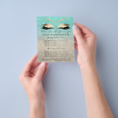 Makeup Artist Beauty Salon Blue Glitzer Flyer Ivor (Gruppe)