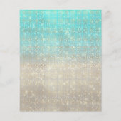 Makeup Artist Beauty Salon Blue Glitzer Flyer Ivor (Hinten)