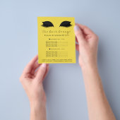 Makeup Artist Beauty Salon Flyer Black Yellow (Gruppe)