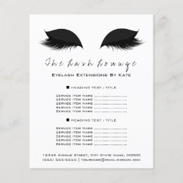 Makeup Artist Beauty Salon Flyer Schwarz-weiß