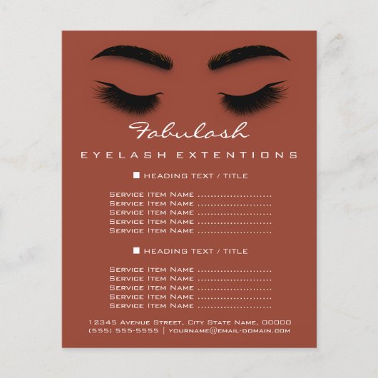 Makeup Artist Beauty Salon Flyer WELLNESS-CENTER S (Vorne)