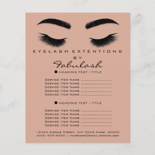 Makeup Artist Beauty Salon Flyer WELLNESS-CENTER S (Vorne)