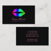 Makeup Artist Beauty Salon Frische Pasta machen Visitenkarte (Vorne/Hinten)