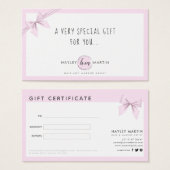 Makeup Artist Beauty Salon Geschenkgutscheine (Vorne & Hinten)