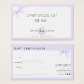 Makeup Artist Beauty Salon Geschenkgutscheine (Vorne & Hinten)