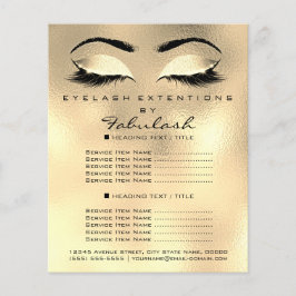 Makeup Artist Beauty Salon Glitzer Flyer Browns