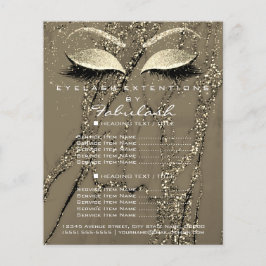 Makeup Artist Beauty Salon Glitzer Flyer Marble1