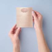 Makeup Artist Beauty Salon Glitzer Flyer Rosa Livi (Gruppe)