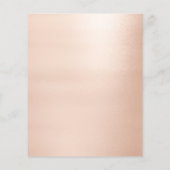 Makeup Artist Beauty Salon Glitzer Flyer Rosa Livi (Hinten)