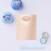 Makeup Artist Beauty Salon Glitzer Flyer Rosa Livi (Einzeln)