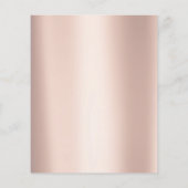 Makeup Artist Beauty Salon Glitzer Flyer Rosa Rose (Hinten)