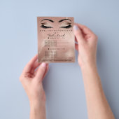 Makeup Artist Beauty Salon Glitzer Flyer Skinny (Gruppe)