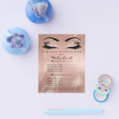 Makeup Artist Beauty Salon Glitzer Flyer Skinny (Einzeln)