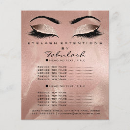 Makeup Artist Beauty Salon Glitzer Flyer Skinny