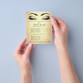 Makeup Artist Beauty Salon Glitzer Goldpreise Flyer (Gruppe)