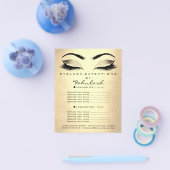 Makeup Artist Beauty Salon Glitzer Goldpreise Flyer (Einzeln)