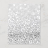 Makeup Artist Beauty Salon Gold Glitzer Flyer Grau (Hinten)