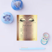Makeup Artist Beauty Salon Gold Glitzer Flyer Imit (Einzeln)
