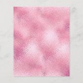 Makeup Artist Beauty Salon Gold Glitzer Flyer Pink (Hinten)